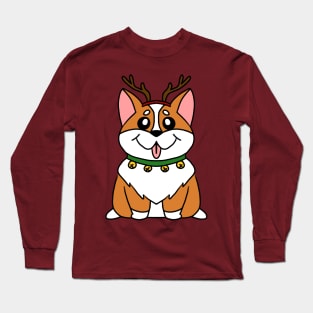 Christmas Corgi Long Sleeve T-Shirt